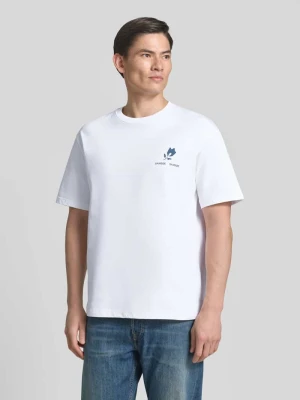 t-shirt z nadrukiem z logo model 'COHEN' Samsøe Samsøe