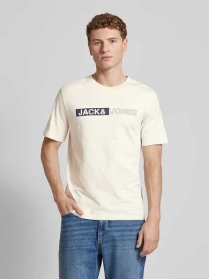 T-shirt z nadrukiem z logo model ‘CONEO’ jack & jones