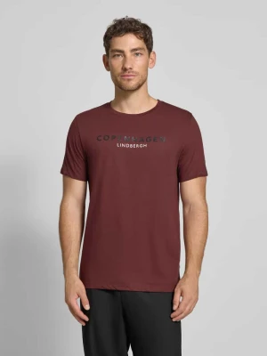T-shirt z nadrukiem z logo model ‘Copenhagen’ lindbergh