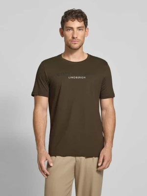 T-shirt z nadrukiem z logo model ‘Copenhagen’ lindbergh