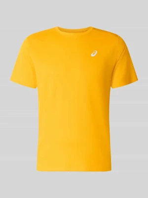 T-shirt z nadrukiem z logo model 'CORE' ASICS TIGER Pomarańczowy
