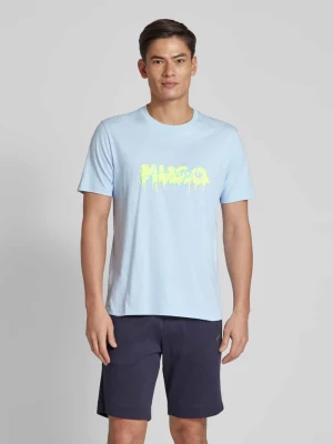 T-shirt z nadrukiem z logo model ‘Dacation’ HUGO