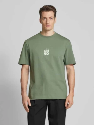 Zdjęcie produktu T-shirt z nadrukiem z logo model ‘Dalsar’ HUGO