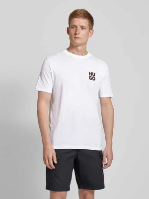 T-shirt z nadrukiem z logo model ‘Dimento’ HUGO