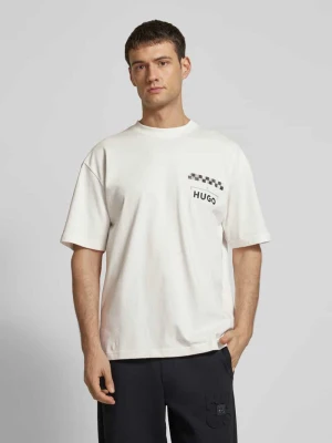 T-shirt z nadrukiem z logo model ‘Drallie’ HUGO