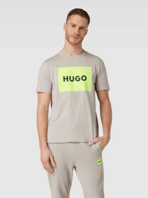 T-shirt z nadrukiem z logo model ‘DULIVE’ HUGO