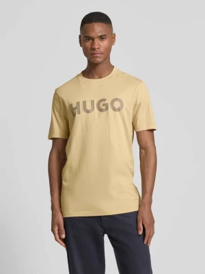 T-shirt z nadrukiem z logo model ‘DULIVIO’ HUGO