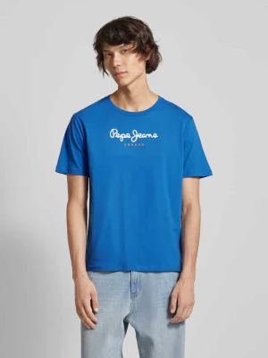 T-shirt z nadrukiem z logo model ‘EGGO’ Pepe Jeans