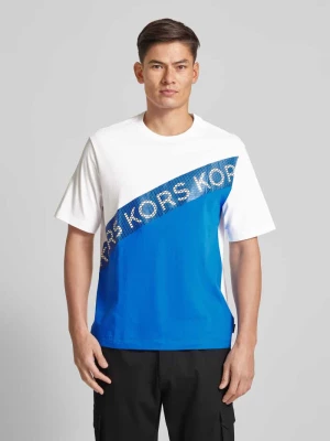 T-shirt z nadrukiem z logo model ‘EMPIRE STRIPE’ Michael Kors