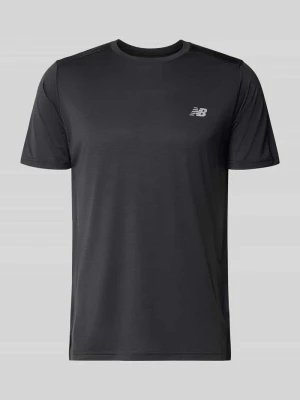 T-shirt z nadrukiem z logo model 'ESSENTIAL' New Balance Czarny