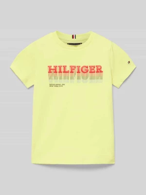 T-shirt z nadrukiem z logo model ‘FADE’ Tommy Hilfiger Kids