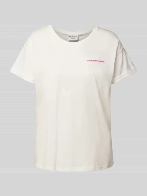 T-shirt z nadrukiem z logo model ‘Flower Square’ Colourful Rebel