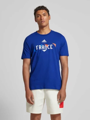 T-shirt z nadrukiem z logo model ‘FRANCE’ ADIDAS SPORTSWEAR