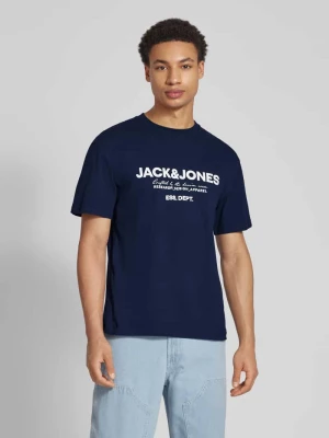 T-shirt z nadrukiem z logo model ‘GALE’ jack & jones