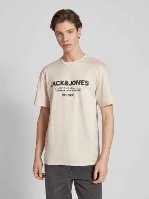 T-shirt z nadrukiem z logo model ‘GALE’ jack & jones