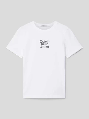 T-shirt z nadrukiem z logo model ‘GRADIENT’ Calvin Klein Jeans
