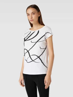 T-shirt z nadrukiem z logo model ‘GRIETA’ Lauren Ralph Lauren