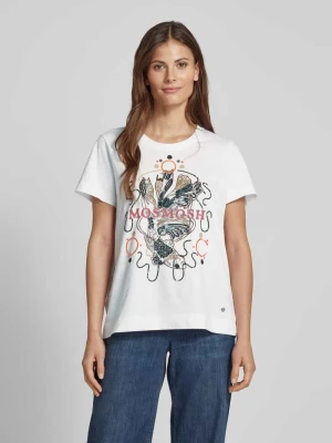 T-shirt z nadrukiem z logo model ‘HALLIN’ MOS MOSH