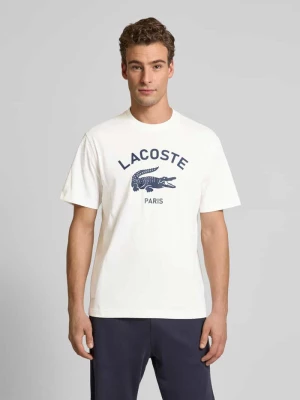 T-shirt z nadrukiem z logo model ‘HERITAGE’ Lacoste