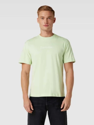 T-shirt z nadrukiem z logo model ‘HERO’ CK Calvin Klein