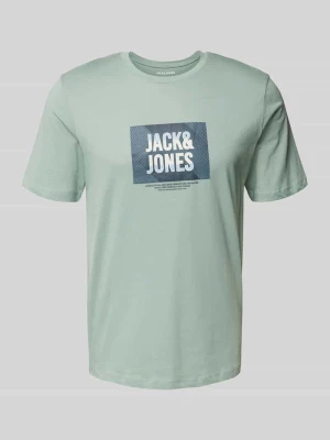 T-shirt z nadrukiem z logo model ‘HUDSON’ jack & jones