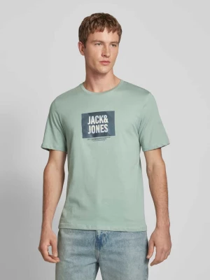 T-shirt z nadrukiem z logo model ‘HUDSON’ jack & jones