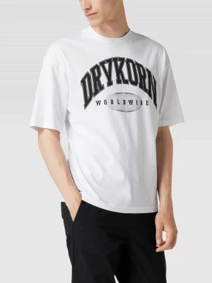 T-shirt z nadrukiem z logo model ‘HUNT’ drykorn