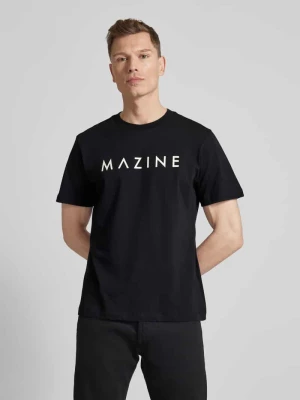 T-shirt z nadrukiem z logo model ‘Hurry’ Mazine