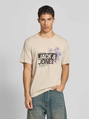 T-shirt z nadrukiem z logo model ‘JAXON’ jack & jones