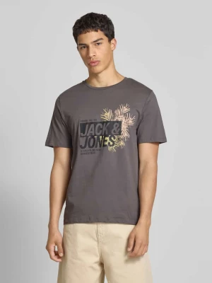 T-shirt z nadrukiem z logo model ‘JAXON’ jack & jones