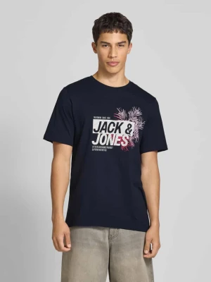 T-shirt z nadrukiem z logo model ‘JAXON’ jack & jones