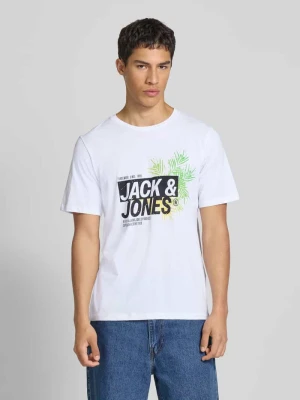 T-shirt z nadrukiem z logo model ‘JAXON’ jack & jones