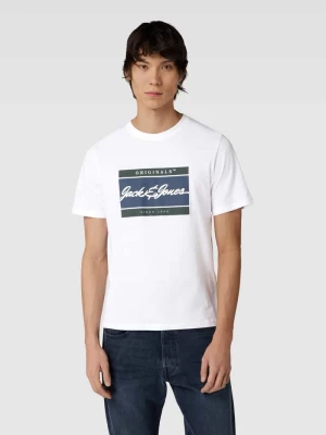 T-shirt z nadrukiem z logo model ‘JORWAYNE’ jack & jones