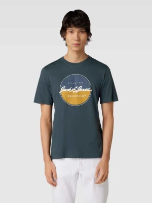 T-shirt z nadrukiem z logo model ‘JORWAYNE’ jack & jones