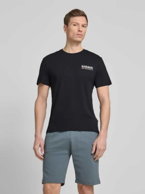 T-shirt z nadrukiem z logo model ‘KASBA’ Napapijri
