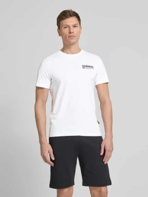 T-shirt z nadrukiem z logo model ‘KASBA’ Napapijri