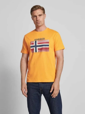 T-shirt z nadrukiem z logo model ‘LARI’ Napapijri