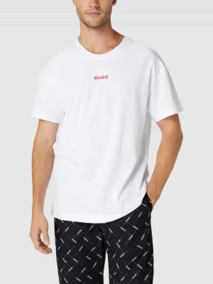 T-shirt z nadrukiem z logo model ‘Linked’ HUGO
