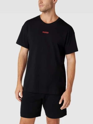 T-shirt z nadrukiem z logo model ‘Linked’ HUGO