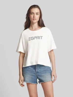 T-shirt z nadrukiem z logo model ‘MIA’ Esprit