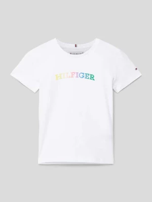 T-shirt z nadrukiem z logo model ‘MONOTYPE’ Tommy Hilfiger Teens