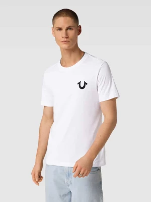 T-shirt z nadrukiem z logo model ‘MULTI LOGO HISTORY’ True Religion
