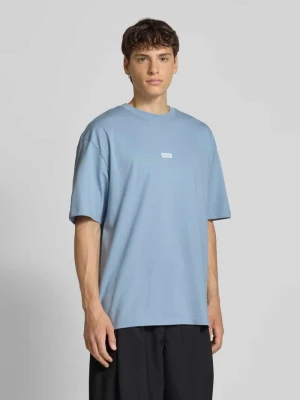 T-shirt z nadrukiem z logo model ‘Nalono’ Hugo Blue