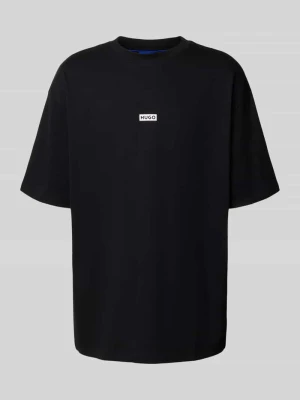 T-shirt z nadrukiem z logo model ‘Nalono’ Hugo Blue