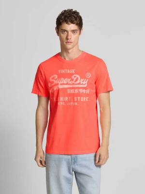 T-shirt z nadrukiem z logo model ‘Neon’ Superdry