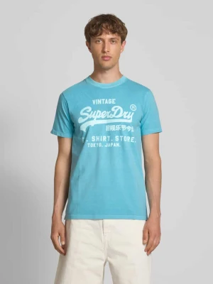 T-shirt z nadrukiem z logo model ‘Neon’ Superdry
