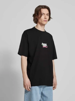T-shirt z nadrukiem z logo model ‘Nerperi’ Hugo Blue