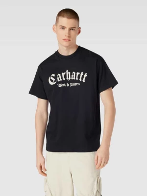 T-shirt z nadrukiem z logo model ‘ONYX’ Carhartt Work In Progress