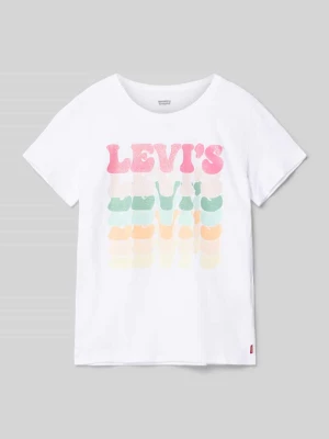 T-shirt z nadrukiem z logo model ‘RETRO’ Levi’s® Kids