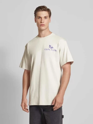 T-shirt z nadrukiem z logo model ‘Signature’ Karl Kani